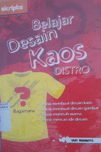 Image of BELAJAR DESAIN KAOS DISTRO