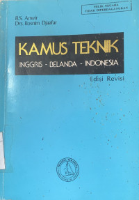 Image of KAMUS TEKNIK INGGRIS,BELANDA,INDONESIA