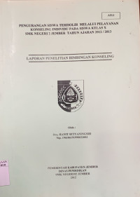 Image of PENGURANGAN SISWA TERISOLIR MELALUI PELAYANAN KONSELING INDIVIDU PADA SISWA KELAS X SMK NEGERI 2 JEMBER TAHUN AJARAN 2012/2013