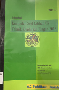 Image of MODUL KUMPULAN SOAL LATIHAN UN TEKNIK KENDARAAN RINGAN 2016