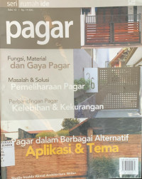 Image of PAGAR FUNGSI, MATERIAL DAN GAYA PAGAR