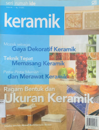 Image of RAGAM DAN BENTUK UKURAN KERAMIK